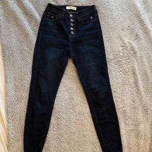 KanCan High Rise Dark Blue Jeans